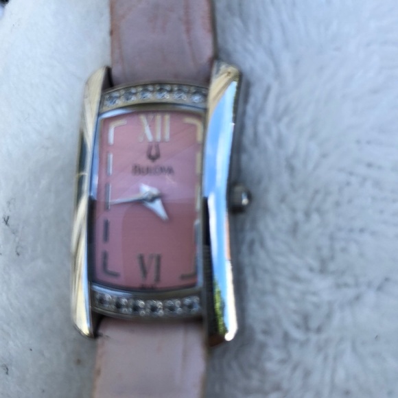 BULOVA PINK DIAMONDS AND WHITE GOLD barbie watch - Picture 6 of 6